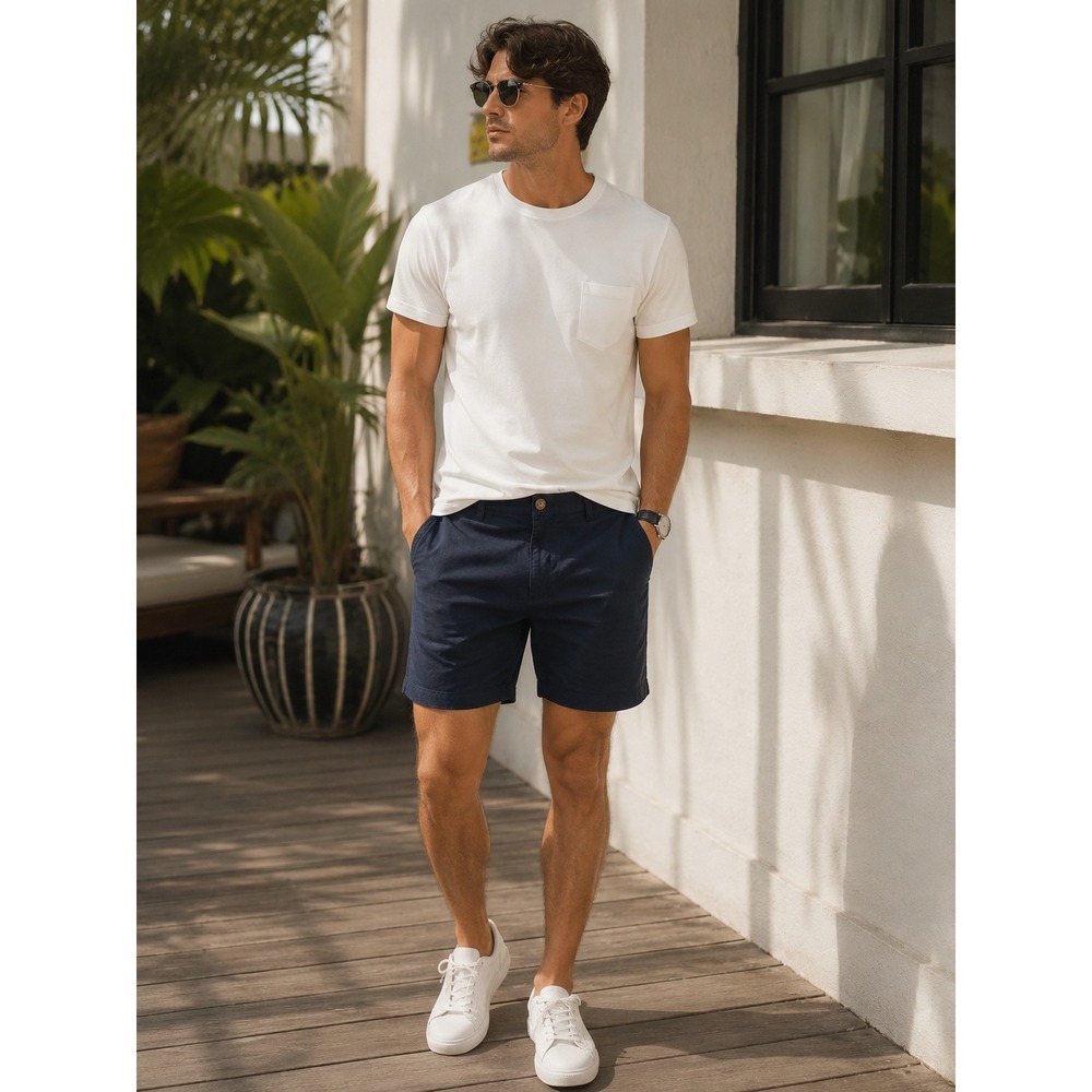 Chubbies Everywear Shorts Mens 31 Navy Blue 5.5 Inch Inseam Stretch Chino